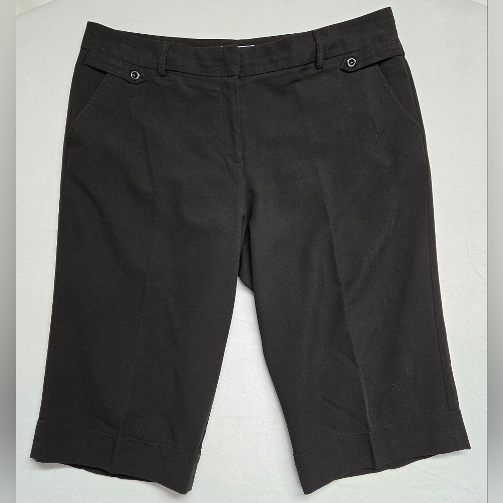 Dress Barn Black Bermuda Shorts